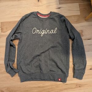 Chick Fil A Sweatshirt Large Gray Original Chicken Pullover Crewneck M